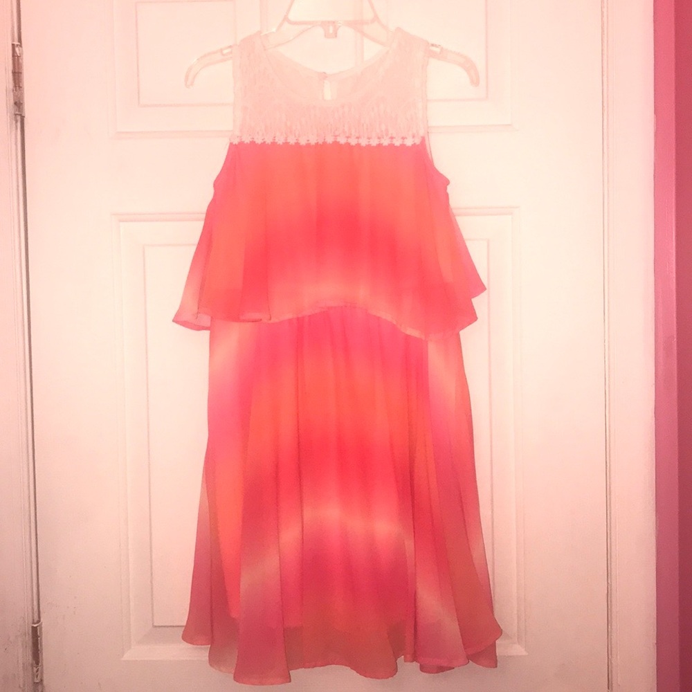 Melon Colored Kids Dress